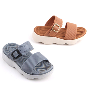 Sandalias deslizantes para mujer, hebillas, zapatos <span class=keywords><strong>de</strong></span> moda ajustables, sandalias <span class=keywords><strong>de</strong></span> suela gruesa, zapatillas deslizantes para mujer, sandalias para mujer y Mujer - Product Image 2