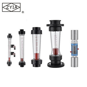 Rotameter Magnetik PVC Baja Tahan Karat LZS, Pengukur Aliran Rentang Luas, Tabung Plastik Pelampung Air Industri, Dapat Disesuaikan OEM - Product Image 3