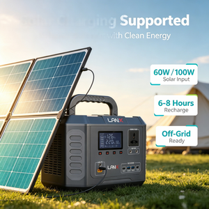 Estación de Energía Solar Portátil ABS de Diseño Moderno con Controlador MPPT, Compatible con Panel Solar de 600W-1000W, Batería LiFePO4 - Product Image 5