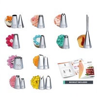 700-teiliges Hochwertiges Kohlenstoffstahl Tortendreher-Set Kuchen-Dekorationswerkzeuge Spritztüllen Backbleche für Kuchen