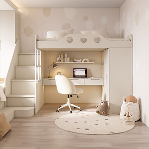 Customized durevole <span class=keywords><strong>doppio</strong></span> <span class=keywords><strong>letto</strong></span> <span class=keywords><strong>a</strong></span> castello armadio combinazione legno Tatami letti per bambini per piccoli appartamenti e camere per bambini - Product Image 2
