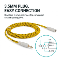 Kabel Alarm Kebocoran Air Fleksibel dengan Konektor 3.5mm, Alarm Palsu Rendah, Reset Cepat, Kabel Deteksi Kebocoran Air