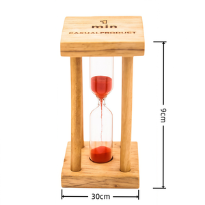 Современные оптовые деревянные песочные часы-таймеры в форме песочных часов, 1/3/5 минут, ручной работы, экологичные, прочные, рекламный подарок - Product Image 3