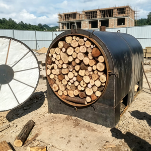 Fourneau de carbonisation horizontal compact et économique pour la production de charbon de bois de bois et de charbon de barbecue - Product Image 2