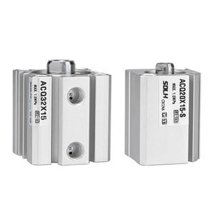 กระบอกลมแบบบาง ACQ แรงดันสูง ขนาด 12/16/20/25/32/40/50/63/80/100 สำหรับเครื่องจักร เชื่อมต่อแบบเกลียว โซลินอยด์ - Product Image 3