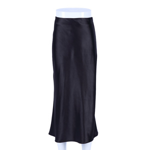 2022 européen et américain plissé <span class=keywords><strong>Satin</strong></span> <span class=keywords><strong>violet</strong></span> mi-longueur taille haute hanche <span class=keywords><strong>jupe</strong></span> trapèze - Product Image 6