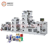 Imprimantes flexographiques UV automatiques pour papier, film, autocollants, étiquettes, découpe et refendage, machine d'impression flexo