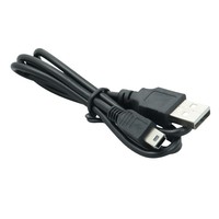 Câble de charge rapide USB mini vers USB mâle-mâle 3A, blindage tressé, gaine en PVC, pour appareil photo, ordinateur, contrôleur GPS, 1 mètre, noir