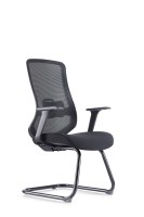 Chaise de bureau ergonomique moderne réglable en gros pour fabricants, chaise pivotante de jeu pour ordinateur, dossier haut en maille noire avec appui-tête
