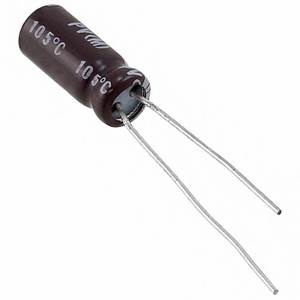 Condensadores Electrolíticos de Aluminio Originales UPV1E390MFD, 39uF ±20% 25V, Montaje a través de Orificio, de Proveedores de Componentes Electrónicos - Product Image 1