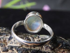 Australian <b>Solid</b> <b>Silver</b> Multi Fire Opal Engagement Wedding Ring-6.5 US Size Handmade Classic Gemstone Jewelry Gift for Her - Product Image 2