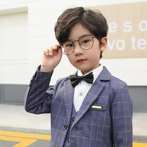 Nouveauté 2025 – Ensembles de Vêtements en Laine pour Enfants Garçons – <span class=keywords><strong>Blazer</strong></span> à Carreaux et Costume Décontracté Deux Pièces pour Garçon – Vente en Gros - Product Image 1