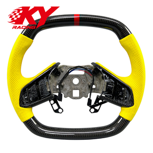 Accessoires de voiture pour Chevrolet Corvette C8 ZR1 Z06 Z07 Coupé Stingray Sports 2020-2027, volant personnalisé en cuir et fibre de carbone - Product Image 1