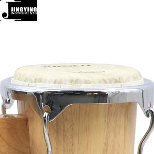 2025 Jingying Music Bongo Drums, venta al por mayor 7 + 8,5 pulgadas instrumento de percusión de madera de goma tailandés Bongo Drums - Product Image 5