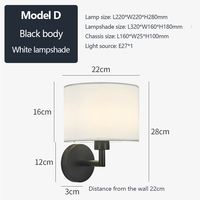 Applique murale LED de haute qualité Rectangle et lampe murale ronde en fer lanterne Cage intérieur avec ampoule LED