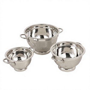 Maxfresh-Cuenco de acero inoxidable para pasta, colador de pasta, cuenco para mezclar, cuenco sólido para pasta, juegos de 2 uds. - Product Image 1