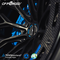 Velg Kustom CF Forged dari Aluminium Alloy Baru 18-22 Inch Desain Multi Spoke 20mm/25mm Finishing Machine Face untuk Tesla Model 3