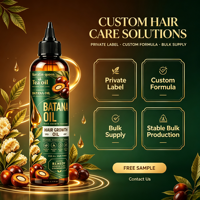 Soin capillaire africain : Huile de Batana avec mélange d'huile de thé, sérum hydratant pour le cuir chevelu, anti-casse, pour cheveux 4C Habesha