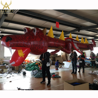 Yantai Airart — costume de carnaval géant, serpent vert gonflable, dragon, marionnette de marche