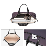 Sac à main pour ordinateur portable de grande capacité, léger, avec doublure douce et moelleuse, 14 à 15,6 pouces, pour le bureau, les voyages, personnalisable OEM