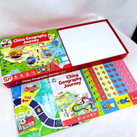 Jeu de société éducatif imprimé haute définition, avec carte complète, kit de jeu de table pour divertissement familial et de groupe