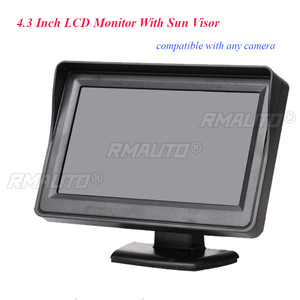 จอ LCD ติดรถยนต์ขนาด 4.3 นิ้ว พร้อมที่บังแดดสำหรับแสดงภาพถอยหลัง - Product Image 3