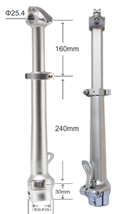 OEM عالية الجودة 20 بوصة دراجة كهربائية كبيرة سبائك قابل للتعديل للطي دراجة الجذعية - Product Image 2