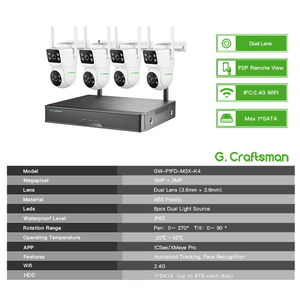 <span class=keywords><strong>ICSEE</strong></span>-Cámara de doble lente con WiFi inalámbrico, kit NVR de 6MP, paquete de seguridad PTZ, sistema de cámara CCTV, seguimiento automático <span class=keywords><strong>para</strong></span> exteriores - Product Image 2