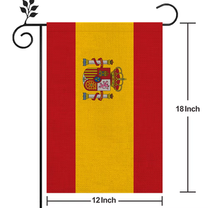 Drapeau de l'<span class=keywords><strong>Espagne</strong></span> pour l'extérieur Matériau en lin de haute qualité 12*18In Plus de styles au choix - Product Image 2