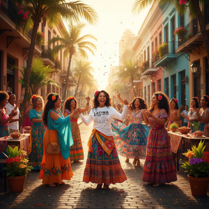 Camiseta de manga larga Latina con mezcla de manteca de karité y aceite de coco, Self Love Pride Grit Hustle - Product Image 1