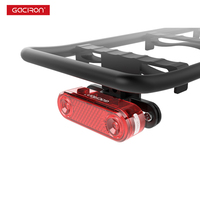 Feu arrière intelligent à LED Gaciron W12BR 200 LM avec batterie rechargeable, support de bagages et fixation sur selle, grand réflecteur