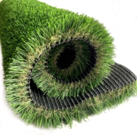 Gazon artificiel paysager 15FT-100FT 2PP+PU, gazon synthétique décoratif pour jardin, gazon artificiel extérieur, 8-12 ans
