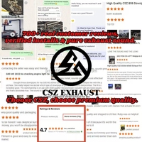 Envío Directo CSZ SS304 Sistema de Escape Valvetronic de Alta Calidad con Válvulas para BMW X5 G05 X6 G06 M50i 4.4T con Control Remoto