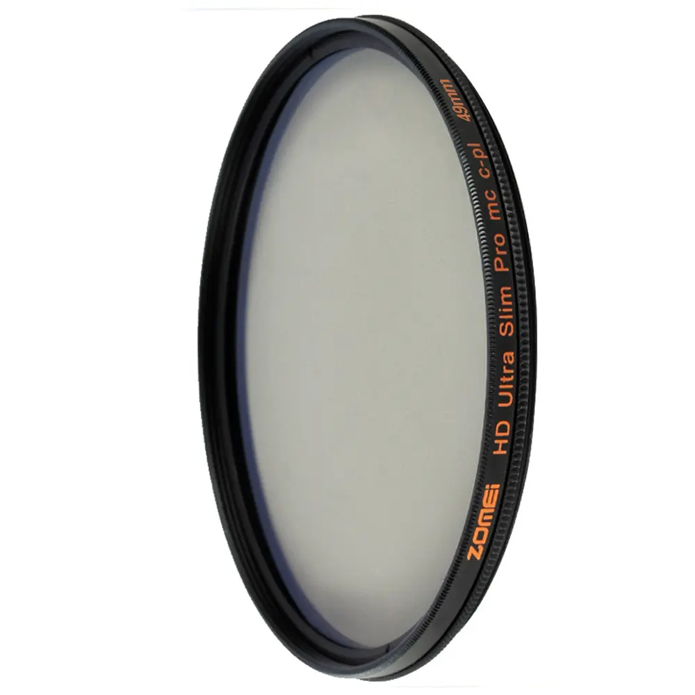 Lentille de caméra numérique zoom mei, avec filtre circulaire polarisant, grand angle, verre optique professionnel, 49mm, livraison gratuite