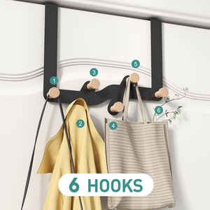 Logam kokoh di atas pintu kait gantungan pintu rak mantel pintu baja tahan karat dengan mantel menggantung kait dekorasi - Product Image 2