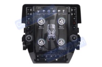 Écran tactile vertical de 11.8 pouces PX6 Android Lecteur DVD de voiture stéréo pour Honda Civic 2016-2022 avec Carplay