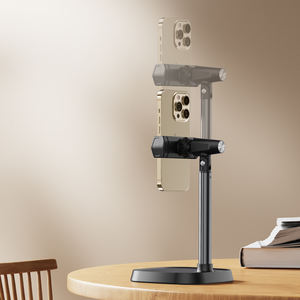 Boneruy T8 <span class=keywords><strong>Support</strong></span> de <span class=keywords><strong>t</strong></span>éléphone portable, <span class=keywords><strong>support</strong></span> de <span class=keywords><strong>t</strong></span>éléphone réglable en hauteur d'angle pour bureau, <span class=keywords><strong>support</strong></span> de <span class=keywords><strong>t</strong></span>éléphone amical à étui épais compatible - Product Image 3