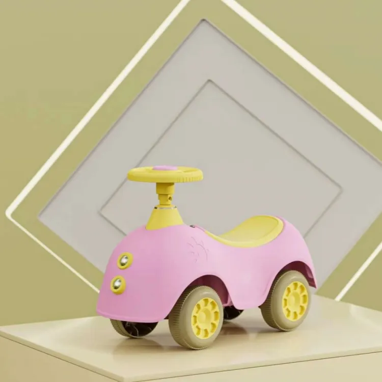 Nouveau design de voiture en plastique pour enfants avec poignée de poussée voiture jouet pour bébé voiture à bascule à vendre