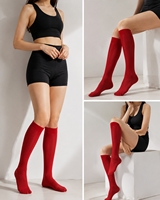 Chaussettes de compression genou haut soutien bas pour hommes et femmes soutien grossesse course sport vol voyage