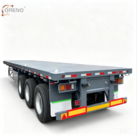 Semi-remorque à plateau plat / Semi-remorque porte-conteneurs à plateau plat