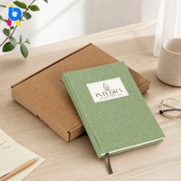 Cuaderno Planificador A5 de Lino, Diario con Cubierta de Tela, Logotipo Personalizado, Tapa Dura de Lino, Papelería de Oficina, Bonito, 100 Hojas, Regalo