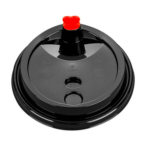 Tapa de vaso moldeada por inyección de 90 mm con tapón de corazón a prueba de fugas de PP para vasos - Product Image 2