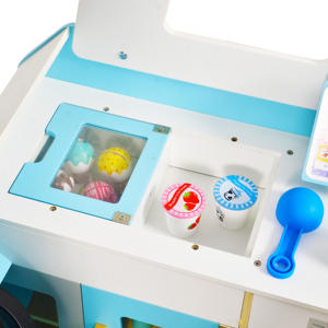 Camión de helado interactivo, juego de simulación de juguete con accesorios, juego de rol educativo para niños pequeños de 2 años en adelante - Product Image 3
