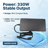 Adaptateur secteur de bureau MEIQI Original 330W 30V 11A, chargeur AC/DC haute stabilité pour l'électronique professionnelle [CE FCC RoHS]