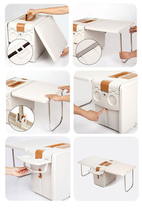 Refroidisseur <span class=keywords><strong>de</strong></span> glace Refroidisseur <span class=keywords><strong>de</strong></span> table pliable <span class=keywords><strong>Coffre</strong></span> à glace 17L avec support Garder l'article Seau <span class=keywords><strong>de</strong></span> refroidissement pour camping Refroidisseur <span class=keywords><strong>de</strong></span> nourriture - Product Image 3