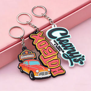 Porte-clés en PVC souple 2D, fabriqué avec maestrie par un fabricant expert, avec décoration de sac en polychlorure de vinyle gaufré en profondeur - Product Image 6