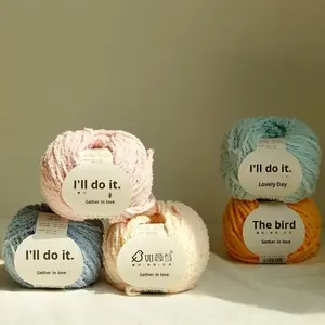 Pelote de laine Ruyi Bird Cute Love Line, 50g, faite à la main, en <span class=keywords><strong>chenille</strong></span> blanchie, motif court et moelleux, pour crochet, vente en gros - Product Image 3