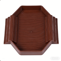 Bassin de bain pour bébé tortue à double rampe, bol d'eau pour reptile semi-aquatique, décoration d'aquarium en ABS durable et écologique