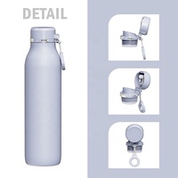 Frasco de vacío con aislamiento de doble pared de acero inoxidable de 32oz, tapa AUTOPOP, botella de agua portátil para gimnasio para adultos para acampar
