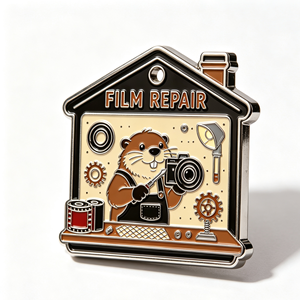 Enamel Film Repair Brooch Cartoon Animal <b>Pin</b> Metal Lapel <b>Badge</b> for Clothing Gift - Product Image 2